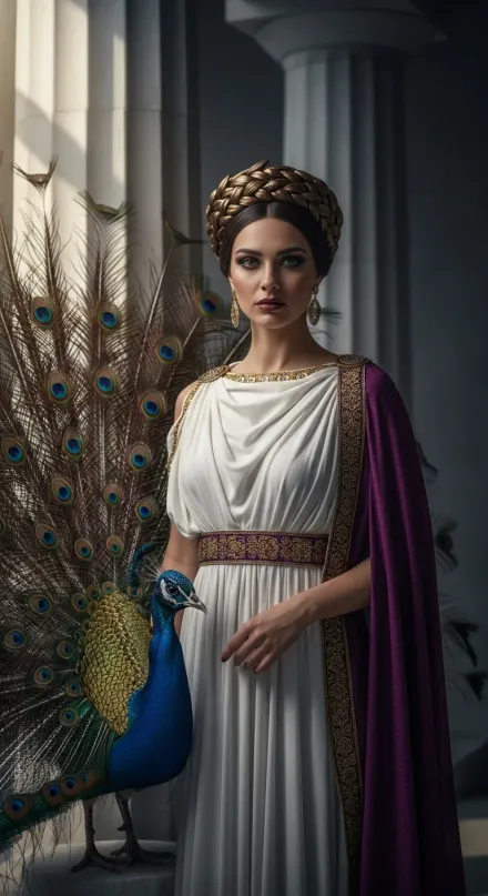 Hera, Queen of Heaven, White-Armed Goddess, Lady of the Golden Throne, Ox-Eyed Goddess