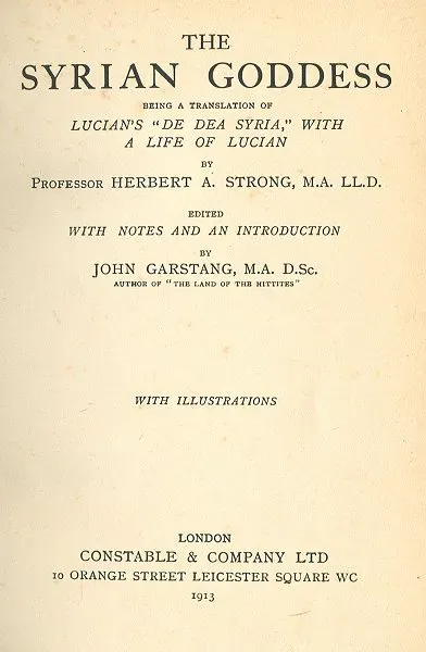 Cover of The Syrian Goddess